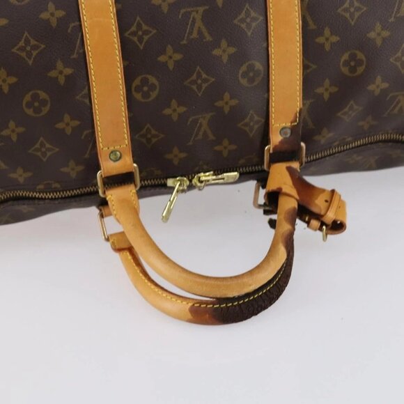 LOUIS VUITTON Monogram Keepall Bandouliere 55 Boston Bag M41414 LV Auth gh898 - Picture 8 of 16